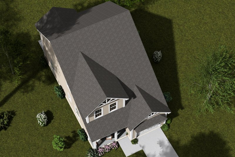 Architectural House Design - Exterior - Other Elevation 4 for Cottage House Plan #513-2345 - 3 bed, 2.5 bath
