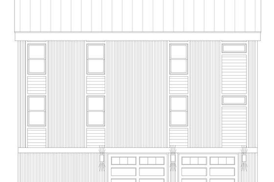 Exterior - Rear Elevation for Traditional House Plan #932-444 - 6 bed, 4 bath