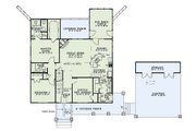 Craftsman Style House Plan - 4 Beds 4 Baths 3399 Sq/Ft Plan #17-2475 