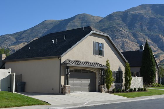 Exterior - Front Elevation 4 for Traditional House Plan #1060-223, 1 bath
