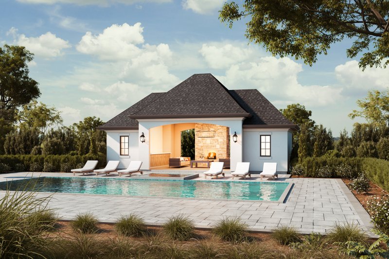 European Style House Plan - 0 Beds 0.5 Baths 241 Sq/Ft Plan #1114-104