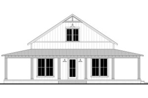 Exterior - Front Elevation 6 for Barndominium House Plan #430-359 - 2 bed, 2 bath