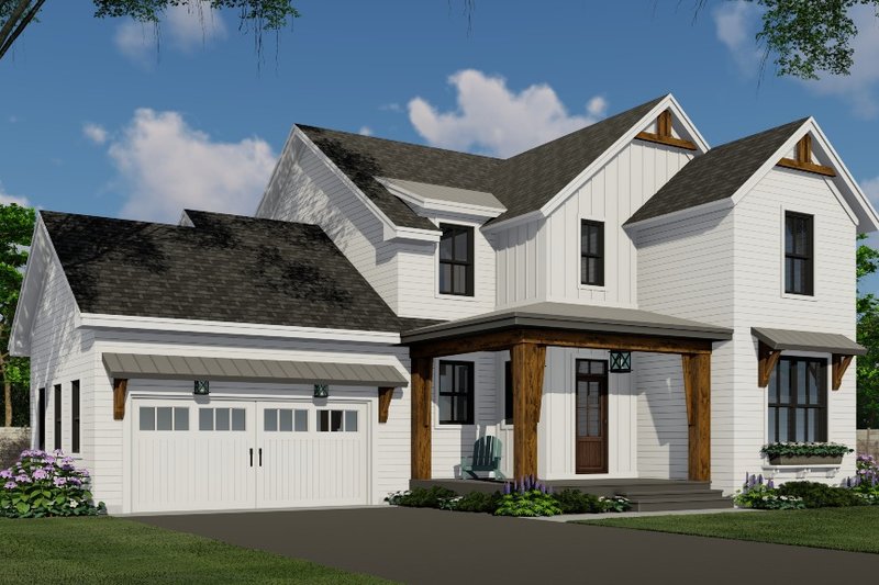 House Plan Design - Exterior - Front Elevation 4 for Farmhouse House Plan #51-1194 - 3 bed, 2.5 bath
