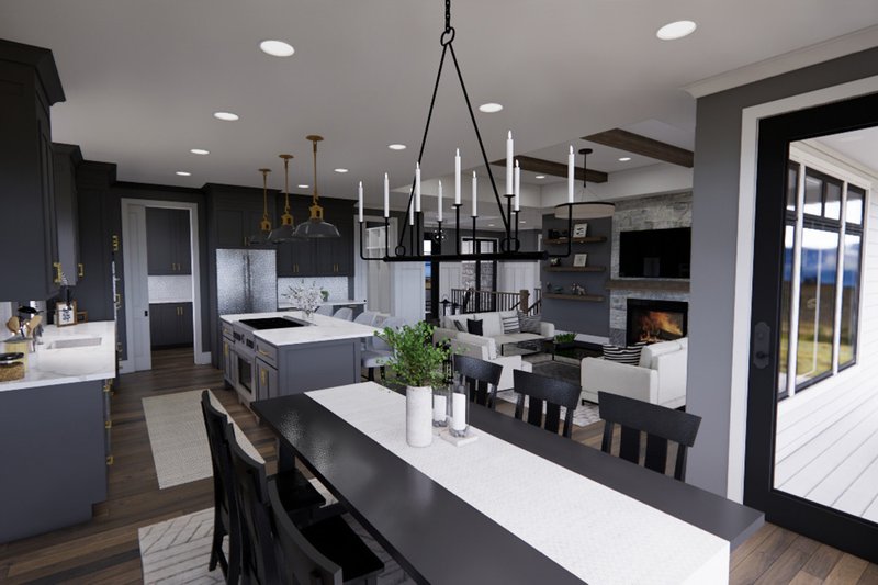 House Blueprint - Interior - Kitchen for Farmhouse House Plan #51-1225 - 2 bed, 2 bath
