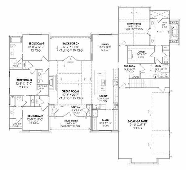 European Floor Plan - Main Floor Plan #1096-61