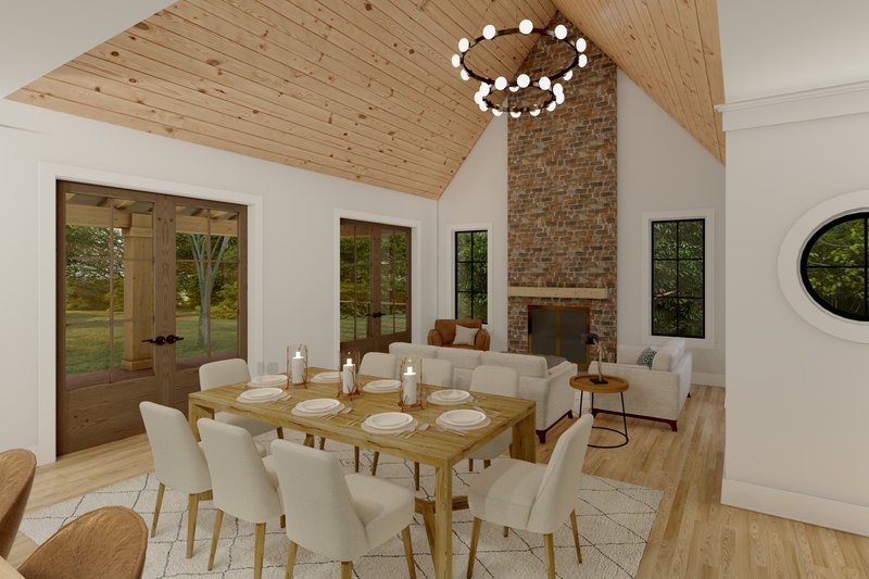 House Design - Interior - Family Room 1 for Craftsman House Plan #1094-5 - 3 bed, 3.5 bath