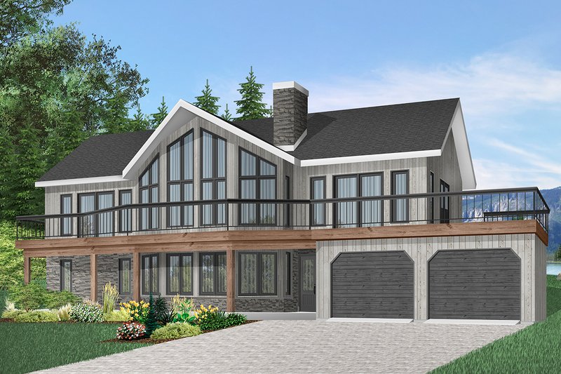 House Plan Design - Contemporary Exterior - Front Elevation Plan #23-2022
