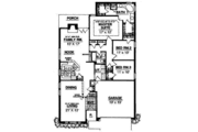 Traditional Style House Plan - 3 Beds 2 Baths 1776 Sq/Ft Plan #40-207 