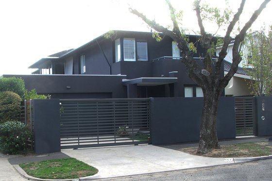 Modern style Home, front elevation photo