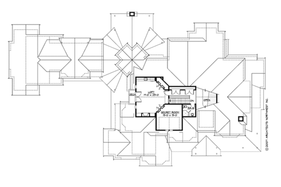 Floor Plan - Other Floor for Craftsman House Plan #132-218 - 7 bed, 8.5 bath