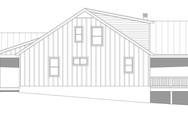House Blueprint - Exterior - Other Elevation for Cottage House Plan #932-318 - 3 bed, 3 bath