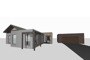 Modern Style House Plan - 4 Beds 2 Baths 2788 Sq/Ft Plan #496-4 