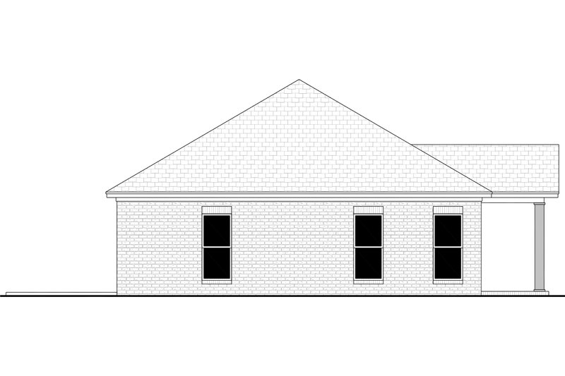House Blueprint - Exterior - Other Elevation for Traditional House Plan #430-371 - 6 bed, 6 bath