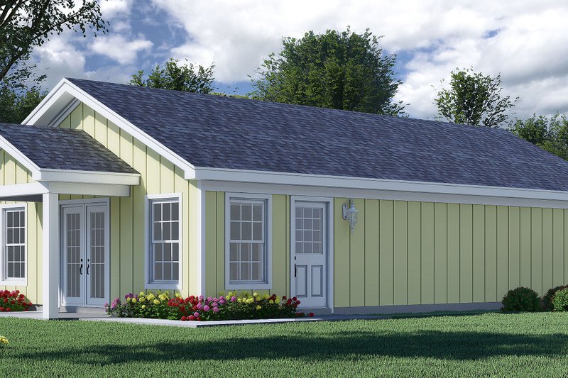 Architectural House Design - Country Exterior - Front Elevation Plan #932-987