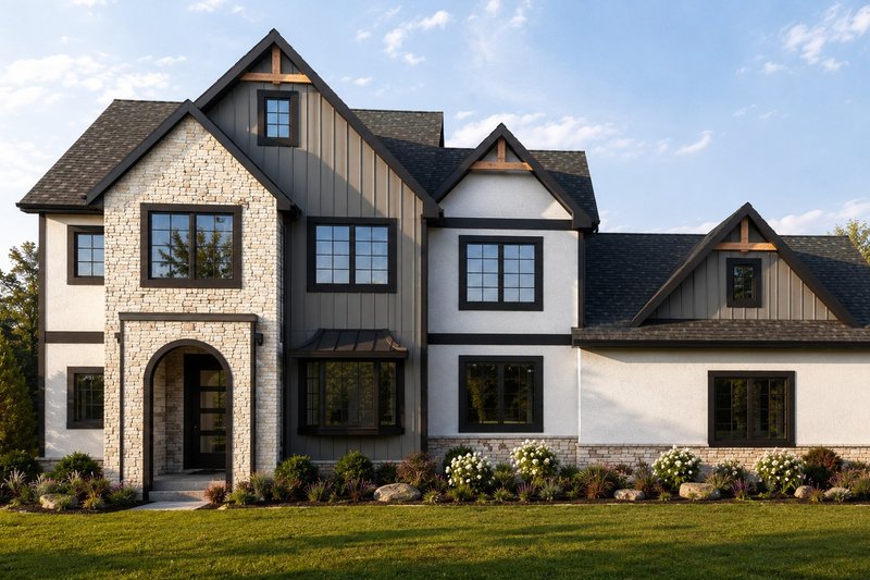 Architectural House Design - Exterior - Front Elevation 2 for Traditional House Plan #1064-502 - 7 bed, 4.5 bath