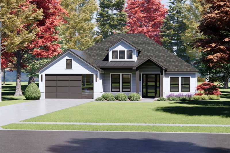 Architectural House Design - Exterior - Front Elevation 6 for Country House Plan #1096-113 - 3 bed, 2 bath