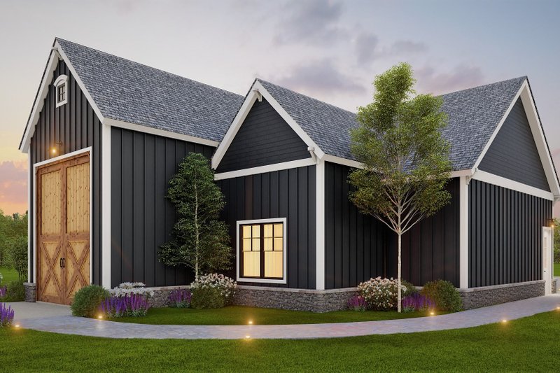 Architectural House Design - Exterior - Rear Elevation 2 for Country House Plan #54-560, 0 bath
