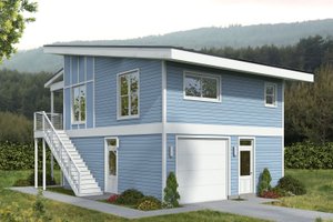 Contemporary Exterior - Front Elevation Plan #932-1116