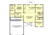 Ranch Style House Plan - 3 Beds 2 Baths 1232 Sq/Ft Plan #430-181 