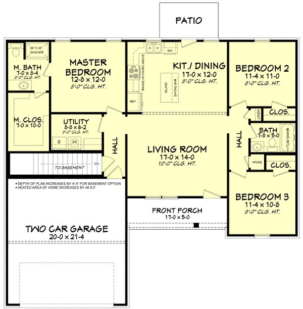 Architectural House Design - Ranch Floor Plan - Other Floor Plan #430-181