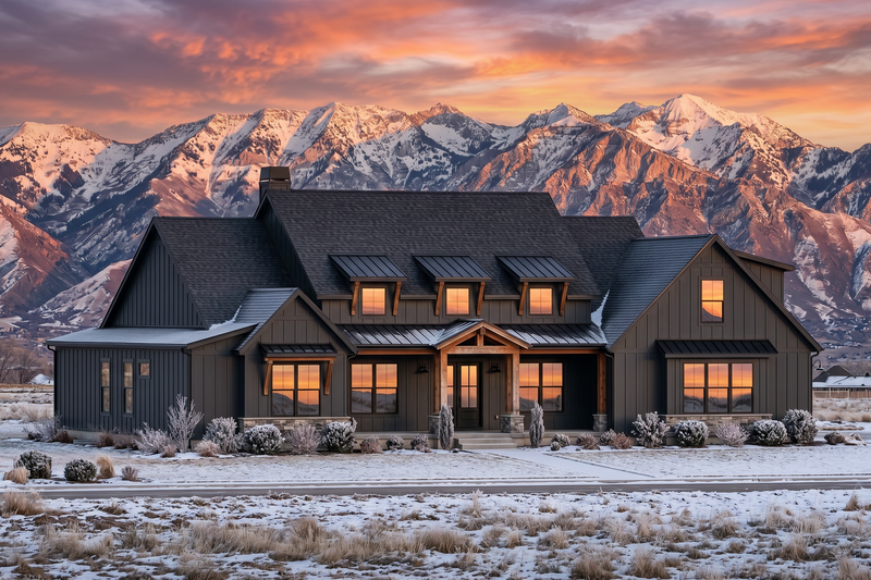 Architectural House Design - Exterior - Front Elevation 4 for Farmhouse House Plan #1096-215 - 4 bed, 3.5 bath