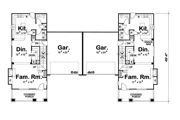 Dream House Plan - Cottage Floor Plan - Main Floor Plan #20-1350