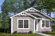 Cottage Style House Plan - 2 Beds 2 Baths 799 Sq/Ft Plan #513-2402 Exterior 