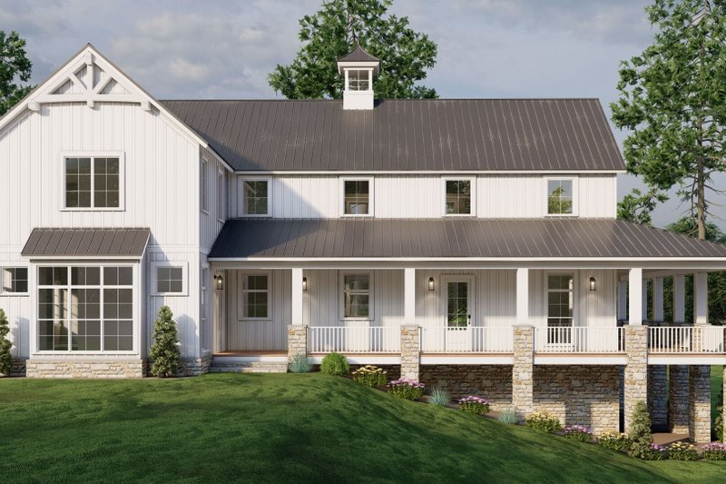 House Plan Design - Exterior - Other Elevation for Farmhouse House Plan #923-373 - 3 bed, 3.5 bath