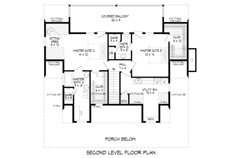 House Plan Design - Floor Plan - Upper Floor for Traditional House Plan #932-483 - 3 bed, 3.5 bath