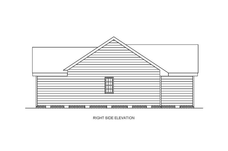 House Design - Exterior - Front Elevation 6 for Ranch House Plan #54-632 - 3 bed, 2 bath