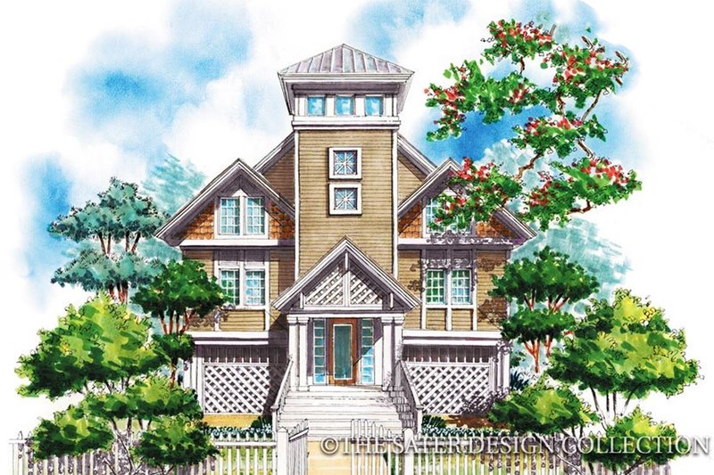 Architectural House Design - Country Exterior - Front Elevation Plan #930-63