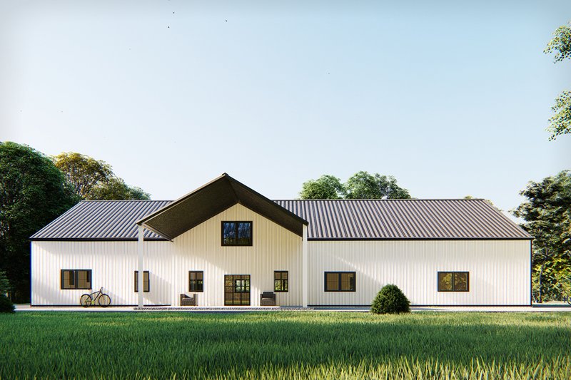 Home Plan - Exterior - Other Elevation 8 for Barndominium House Plan #1107-18 - 4 bed, 4.5 bath