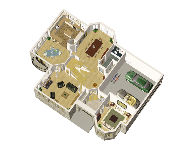 European Floor Plan - Main Floor Plan #25-4675