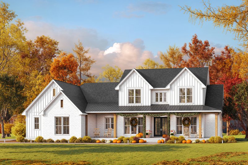 House Design - Exterior - Front Elevation 5 for Farmhouse House Plan #430-384 - 5 bed, 3.5 bath