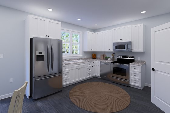 Interior - Kitchen 1 for Farmhouse House Plan #1060-301 - 2 bed, 1.5 bath