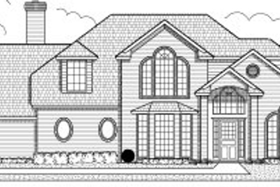 Exterior - Front Elevation for Traditional House Plan #65-235 - 4 bed, 2.5 bath