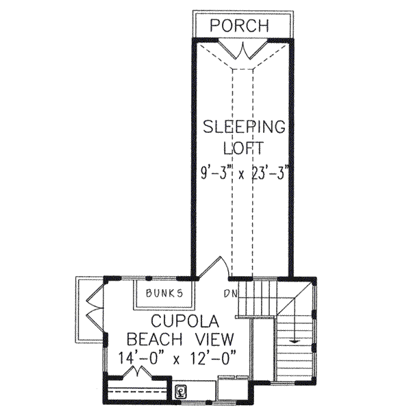 Architectural House Design - Beach Floor Plan - Other Floor Plan #54-115