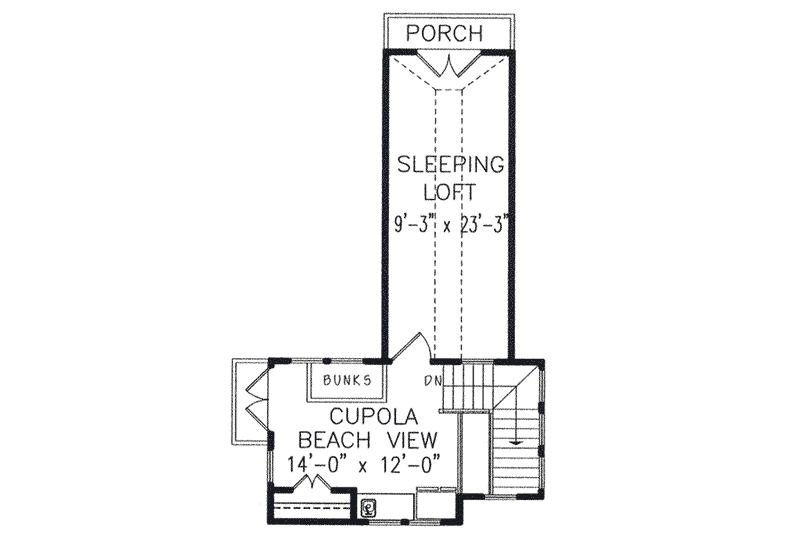 Home Plan - Floor Plan - Other Floor for Beach House Plan #54-115 - 2 bed, 3.5 bath