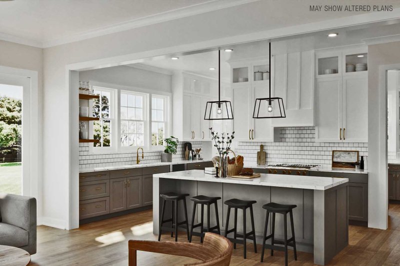 House Plan Design - Interior - Kitchen for Tudor House Plan #461-97 - 4 bed, 3 bath
