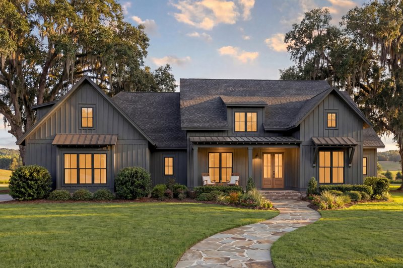 Home Plan - Exterior - Front Elevation 5 for Farmhouse House Plan #1067-4 - 4 bed, 3.5 bath