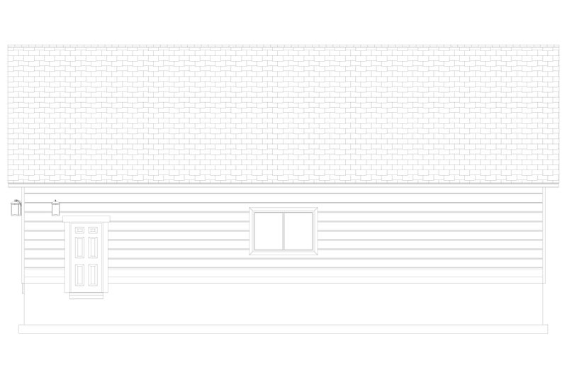 House Blueprint - Exterior - Other Elevation 2 for Traditional House Plan #1060-331, 0 bath