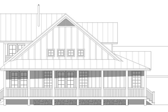 Exterior - Other Elevation 1 for Country House Plan #932-68 - 3 bed, 2.5 bath