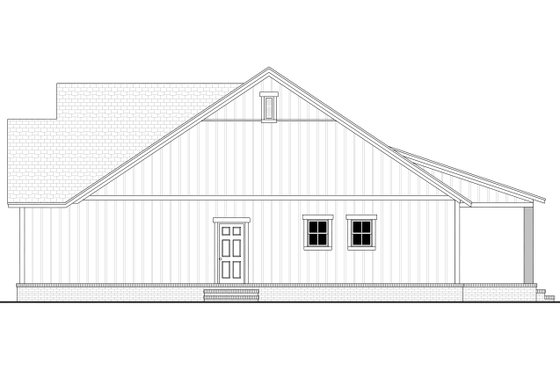 Exterior - Other Elevation 1 for Farmhouse House Plan #430-217 - 3 bed, 2 bath