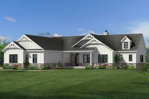 Craftsman Exterior - Front Elevation Plan #1057-18