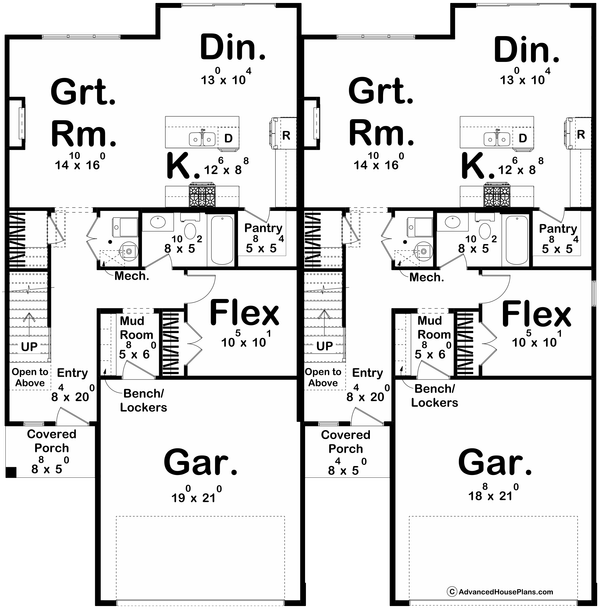 Home Plan - Modern Floor Plan - Main Floor Plan #455-567