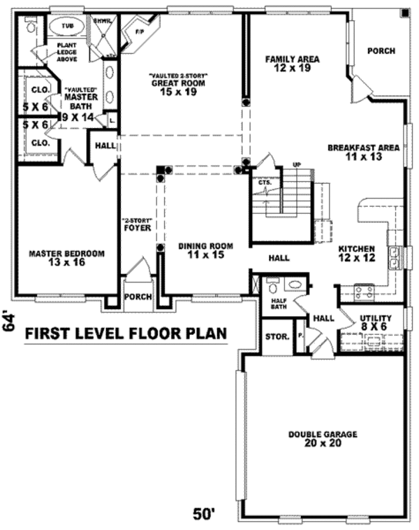 European Floor Plan - Main Floor Plan #81-976