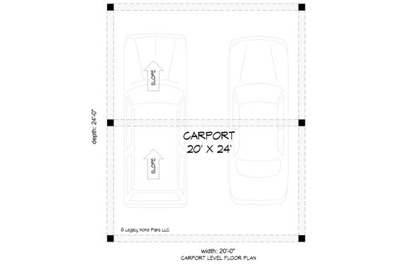 Floor Plan - Main Floor for Contemporary House Plan #932-868, 0 bath