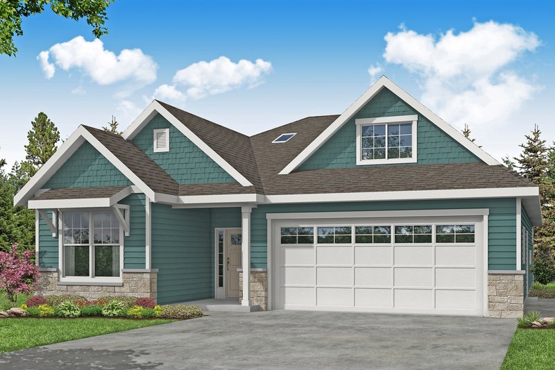 Dream House Plan - Ranch Exterior - Front Elevation Plan #124-1191