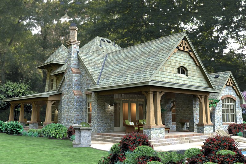 Architectural House Design - Exterior - Other Elevation 1 for Craftsman House Plan #120-179 - 3 bed, 3 bath