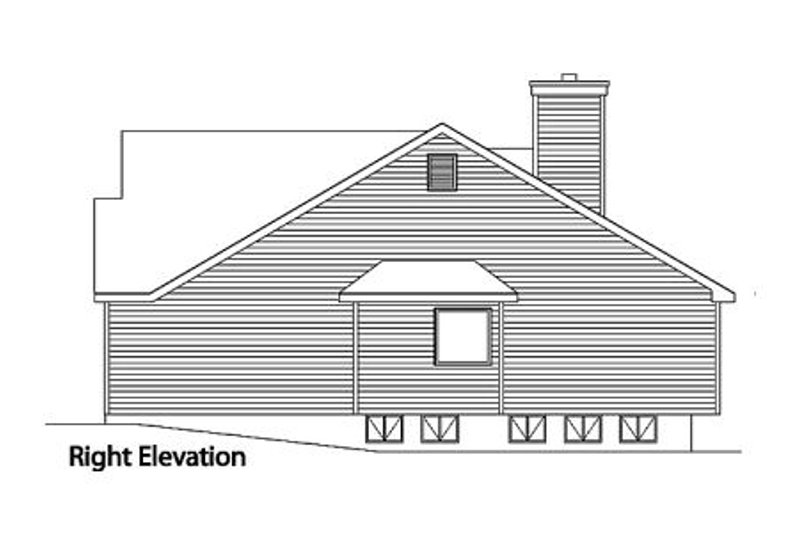 Home Plan - Exterior - Other Elevation for Traditional House Plan #22-418 - 3 bed, 2 bath